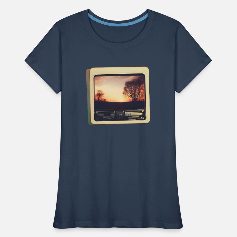 Nostalgischer Horizont Frauen Premium Bio T-Shirt