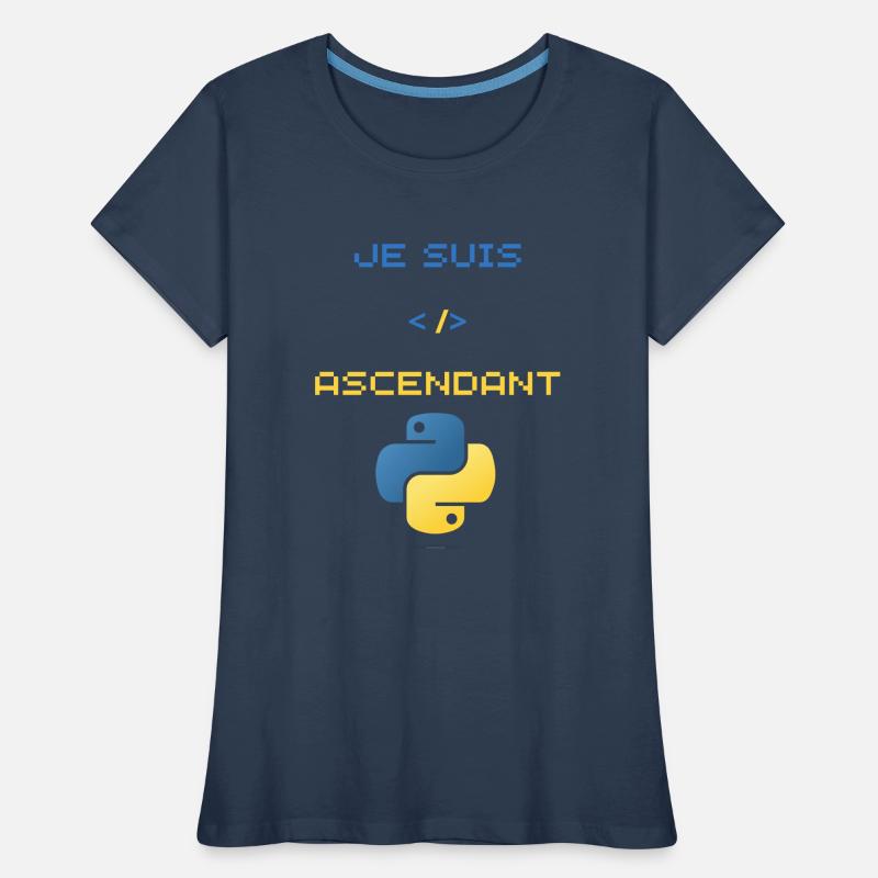 Gift for Python Developer Women's Premium Organic T-Shirt