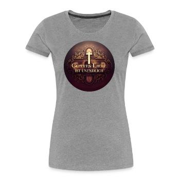 Jesus Christus von Nazareth Glaube Bibel Jesus - Frauen Premium Bio T-Shirt - Navy - Vorne - Mia (176cm)