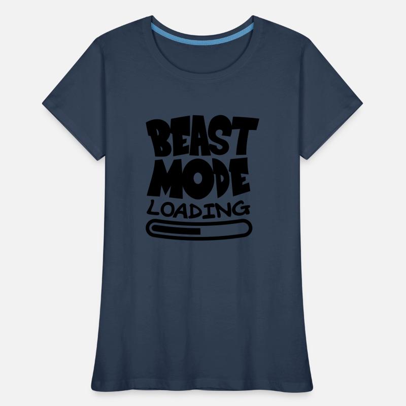 Beast ModeLoading Design T-shirt bio Premium Femme