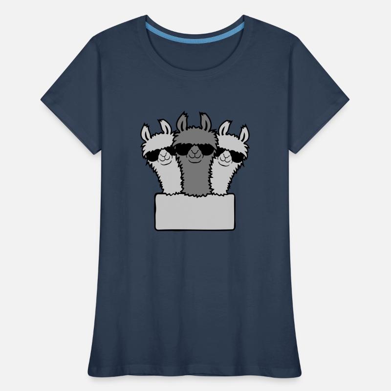 Empty Shield Lama's Team Women's Premium Organic T-Shirt