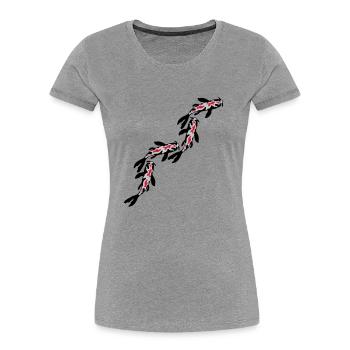 Many Koi Fish Nishikigoi - Women's Premium Organic T-Shirt - navy - Front - Mia (176cm)