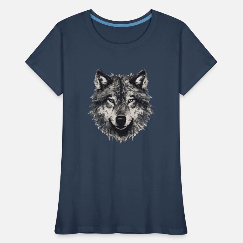 Wolf Wolf Head Scratch Marks Claws Wild T-shirt bio Premium Femme