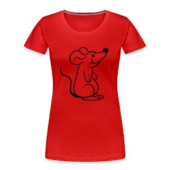 Mouse Mouse Cute Little Rat Rodent Friendly - Women's Premium Organic T-Shirt - navy - Front - Mia (176cm)