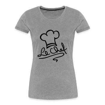 le_chef_ak1 - Women's Premium Organic T-Shirt - navy - Front - Mia (176cm)
