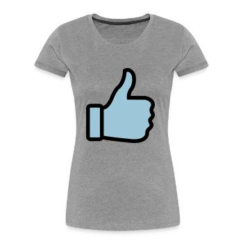 thumbs_up_02 - Women's Premium Organic T-Shirt - navy - Front - Mia (176cm)