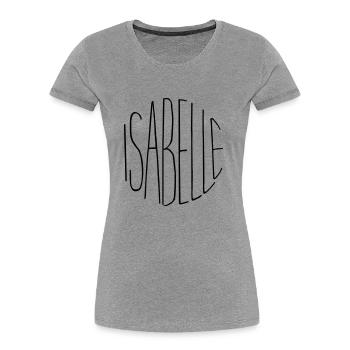 Isabelle - Women's Premium Organic T-Shirt - navy - Front - Mia (176cm)
