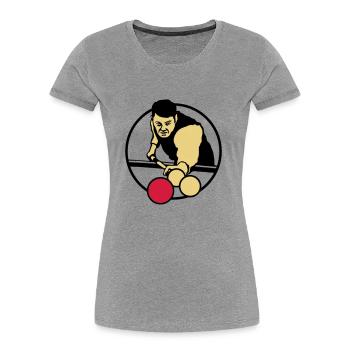 billard_3c - Women's Premium Organic T-Shirt - navy - Front - Mia (176cm)