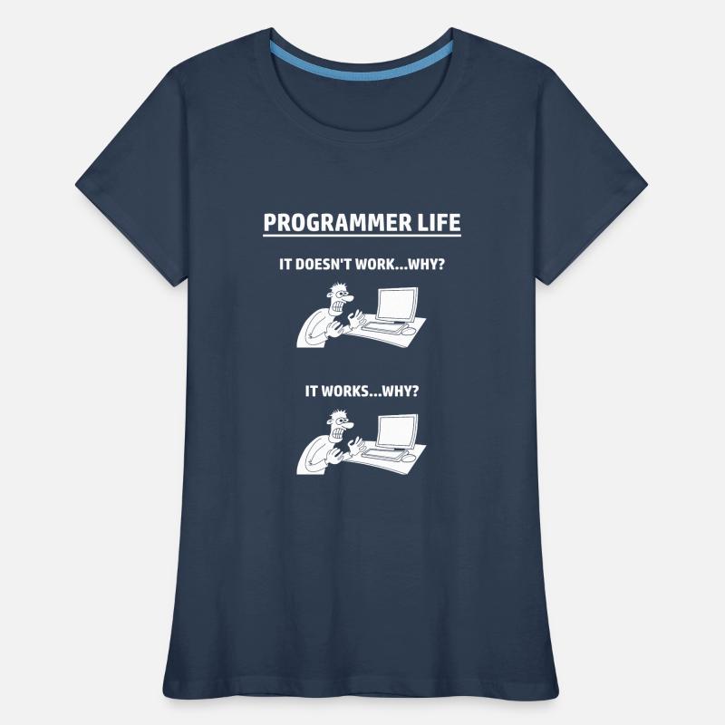 Programmierer Humor Informatik IT Frauen Premium Bio T-Shirt
