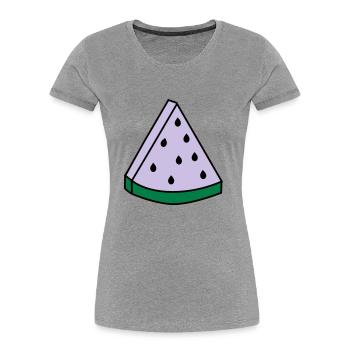 watermelon - Women's Premium Organic T-Shirt - navy - Front - Mia (176cm)