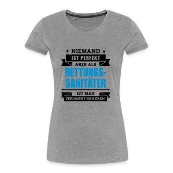 Rettungssanitäter - Frauen Premium Bio T-Shirt - Navy - Vorne - Mia (176cm)