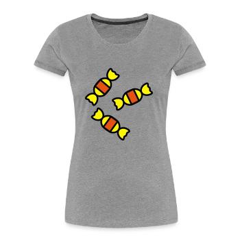 bonbons_1f3 - T-shirt bio Premium Femme - bleu marine - Devant - Mia (176cm)