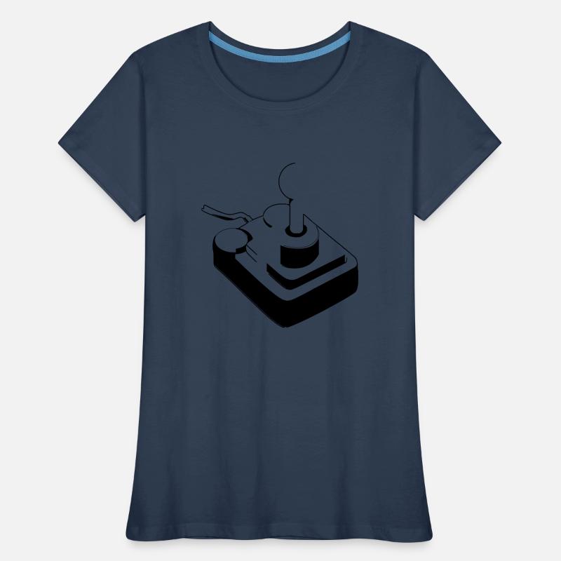 Joystick Player Game Controller Console Gaming Women's Premium Organic T-Shirt