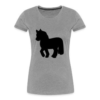 poney - T-shirt bio Premium Femme - bleu marine - Devant - Mia (176cm)