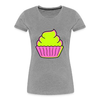 cupcake - Frauen Premium Bio T-Shirt - Navy - Vorne - Mia (176cm)