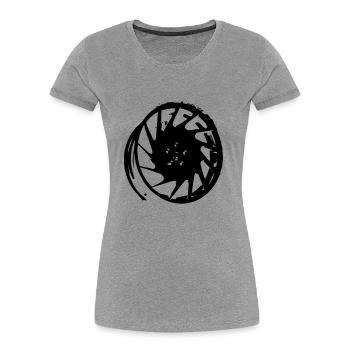 Felge - Frauen Premium Bio T-Shirt - Navy - Vorne - Mia (176cm)