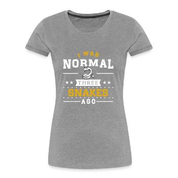 Three Snakes Ago - Frauen Premium Bio T-Shirt - Navy - Vorne - Mia (176cm)