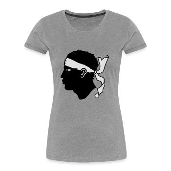 CORSICA - Women's Premium Organic T-Shirt - navy - Front - Mia (176cm)