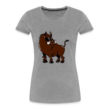 Wild boobs cool cute funny sunglasses - Women's Premium Organic T-Shirt - navy - Front - Mia (176cm)