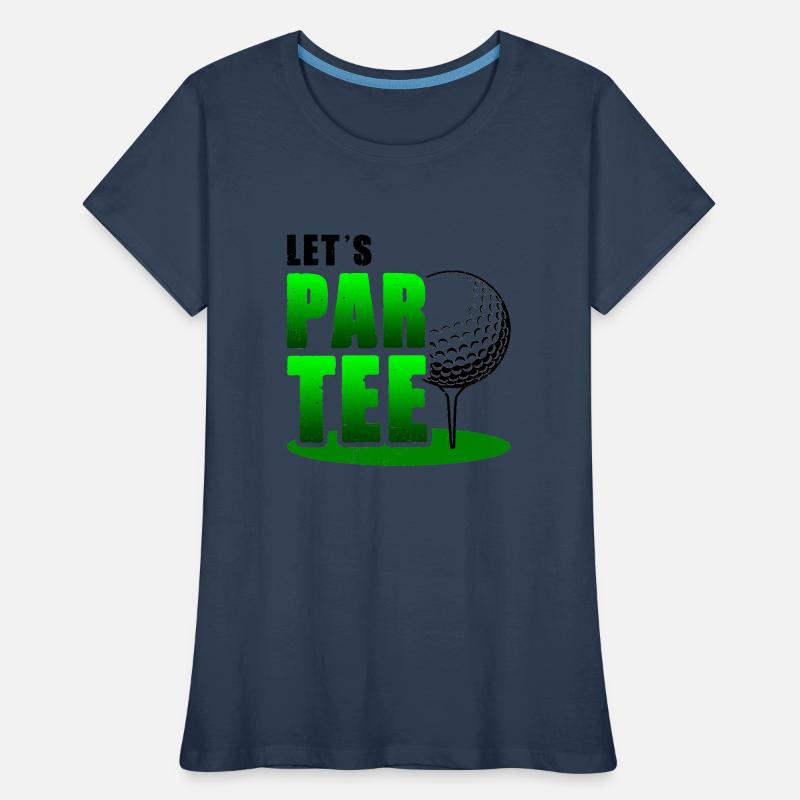 Let's Par Tee Golf Player Golfing Golf Course Golf Frauen Premium Bio T-Shirt