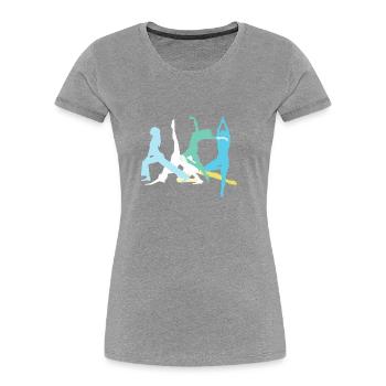 Tournament, Yoga, Sports, Exercises, Dancing, Gymnastics - Women's Premium Organic T-Shirt - navy - Front - Mia (176cm)