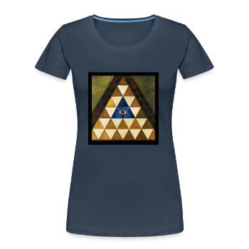 Secret Symbolism - Women's Premium Organic T-Shirt - navy - Front - Mia (176cm)