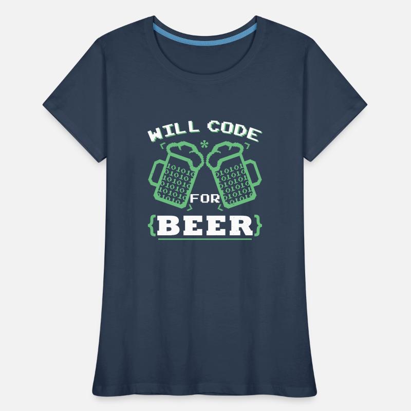 Drôle de programmeur programmeur codeur codage T-shirt bio Premium Femme