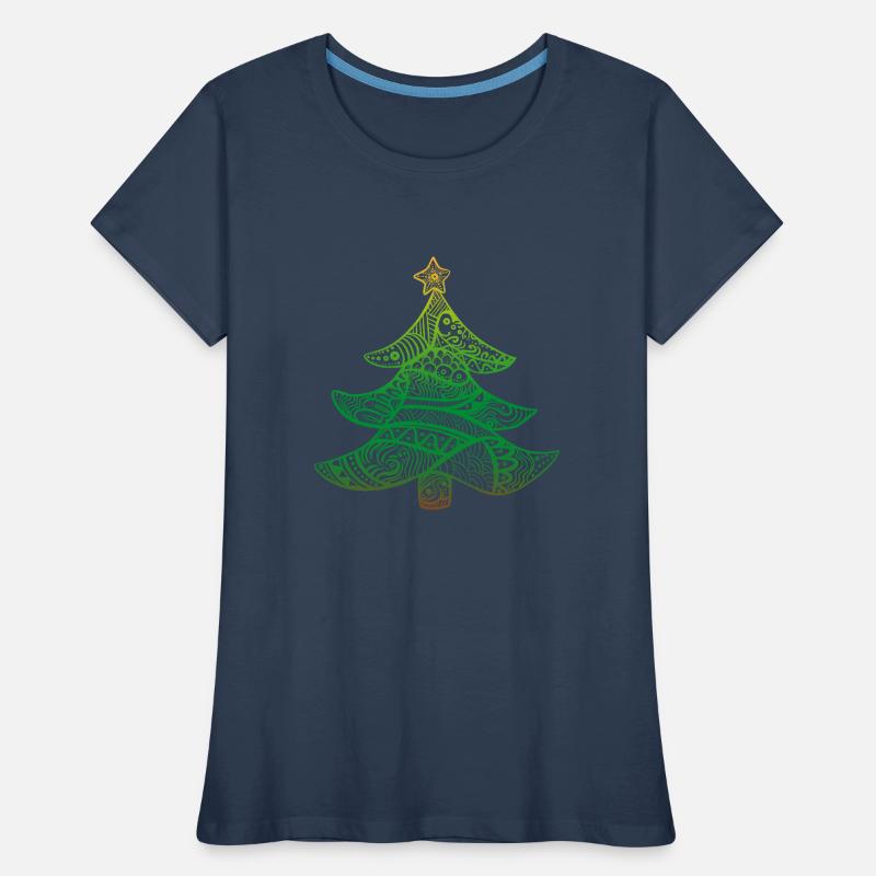 Weihnachtsbaum Frauen Premium Bio T-Shirt