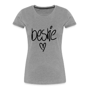 Bestie Freundschaft - Frauen Premium Bio T-Shirt - Navy - Vorne - Mia (176cm)