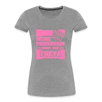 Freya as a girl's name - Women's Premium Organic T-Shirt - navy - Front - Mia (176cm)