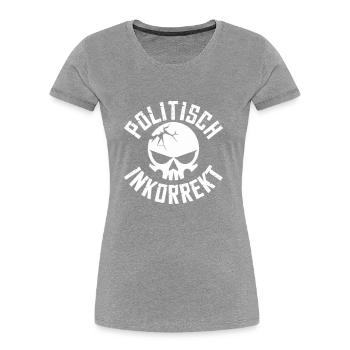 Politisch Inkorrekt - Women's Premium Organic T-Shirt - navy - Front - Mia (176cm)