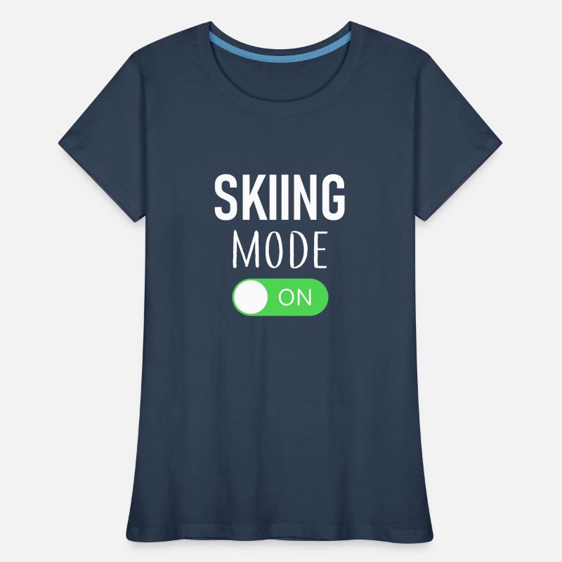 Mode ski activé - Ski - Ski - Itinéraire T-shirt bio Premium Femme