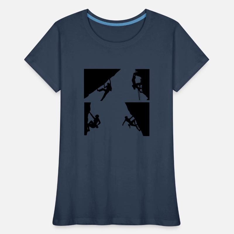 Klettern Frauen Premium Bio T-Shirt