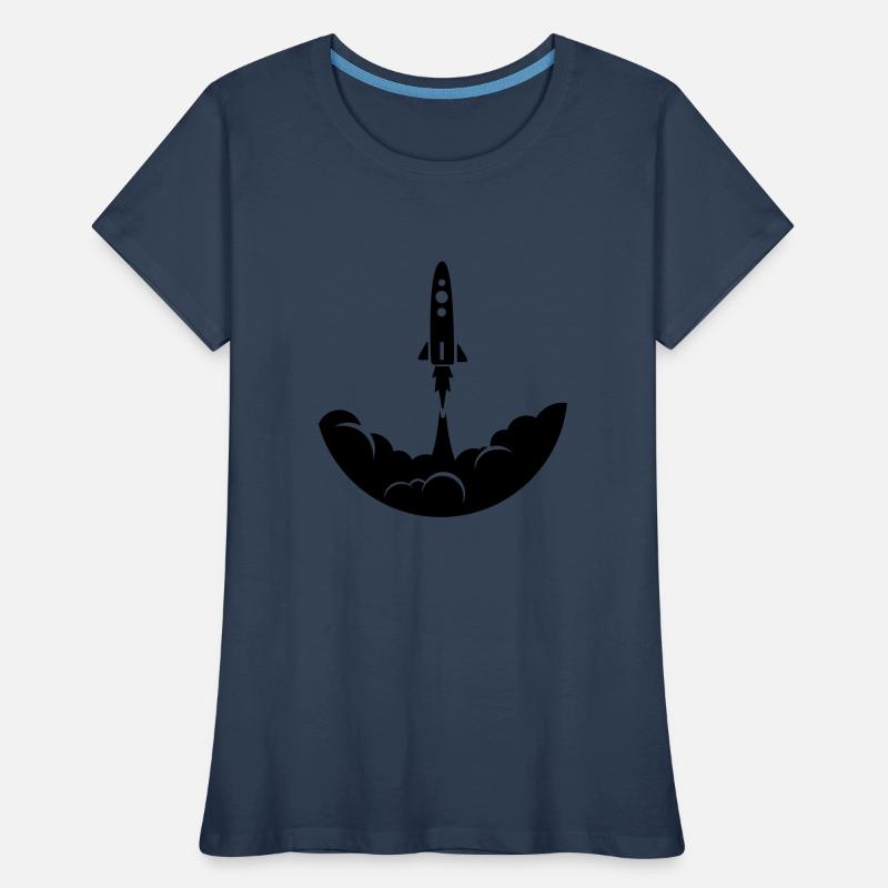 Fusée spatiale T-shirt bio Premium Femme