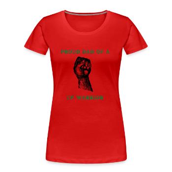 Proud Dad - Women's Premium Organic T-Shirt - navy - Front - Mia (176cm)