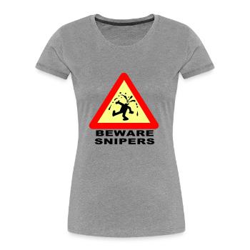 Beware Snipers - Women's Premium Organic T-Shirt - navy - Front - Mia (176cm)