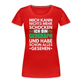 Non-shockable geographer - Women's Premium Organic T-Shirt - navy - Front - Mia (176cm)