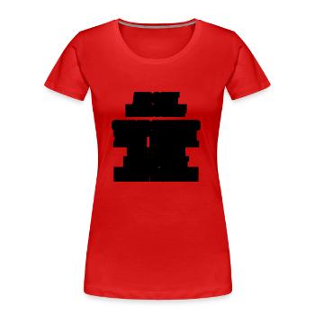 gott ich und der teufel - Frauen Premium Bio T-Shirt - Navy - Vorne - Mia (176cm)