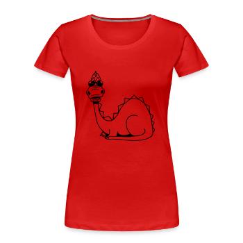 Dragon Fable animal sunglasses design cool comic - Women's Premium Organic T-Shirt - navy - Front - Mia (176cm)