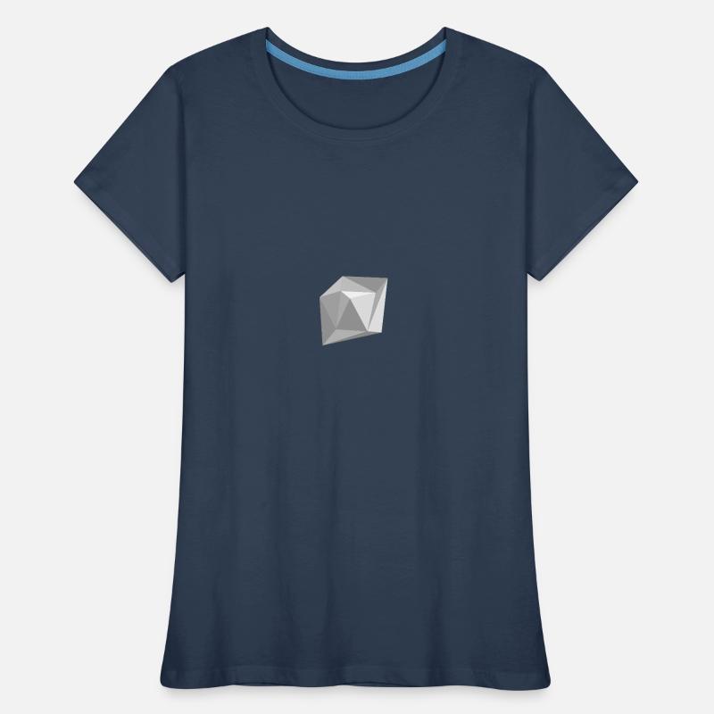 kleine Version der ,,Grey Triangles" Frauen Premium Bio T-Shirt