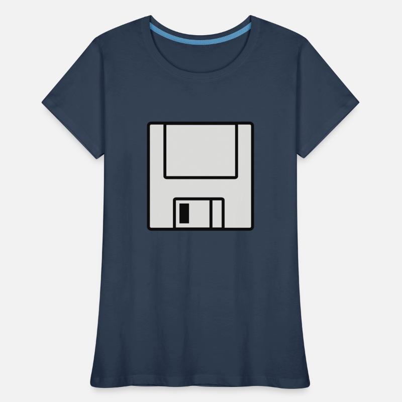 Computer-Diskette Frauen Premium Bio T-Shirt