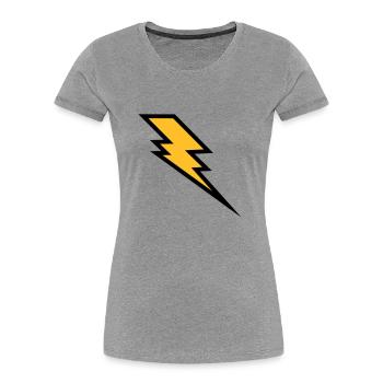 Blitz - Frauen Premium Bio T-Shirt - Navy - Vorne - Mia (176cm)