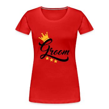 groom - Frauen Premium Bio T-Shirt - Navy - Vorne - Mia (176cm)