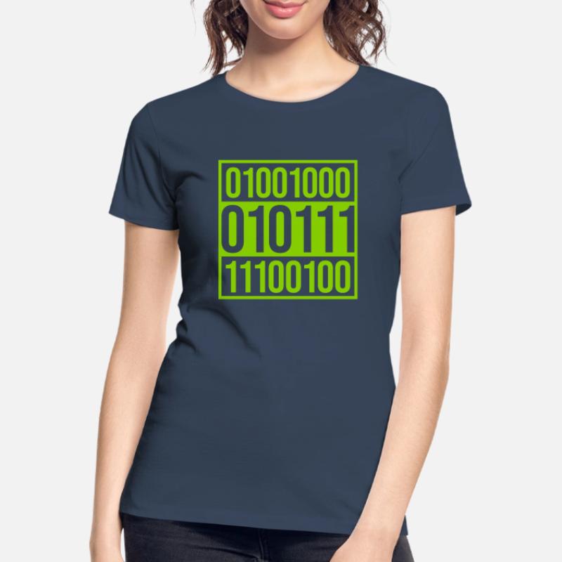 Langage de programme de code binaire T-shirt bio Premium Femme