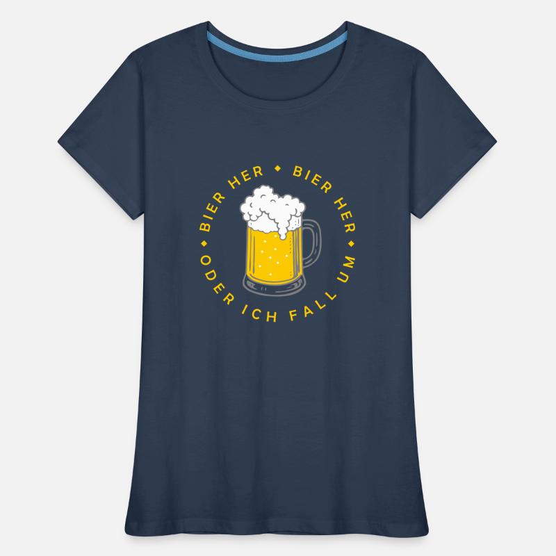 Bees here - Oder ich fall um! Women's Premium Organic T-Shirt