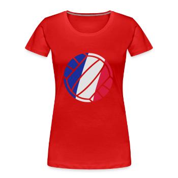 volleyball - Women's Premium Organic T-Shirt - navy - Front - Mia (176cm)