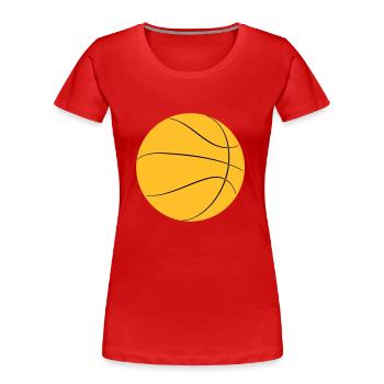 basketball - Frauen Premium Bio T-Shirt - Navy - Vorne - Mia (176cm)