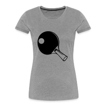 Table Tennis Bat - Women's Premium Organic T-Shirt - navy - Front - Mia (176cm)