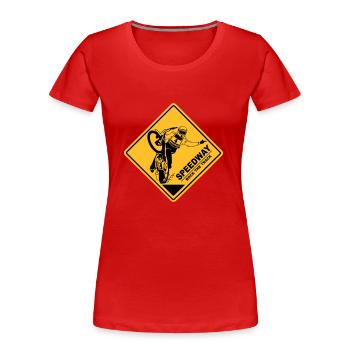 Speedway - Frauen Premium Bio T-Shirt - Navy - Vorne - Mia (176cm)