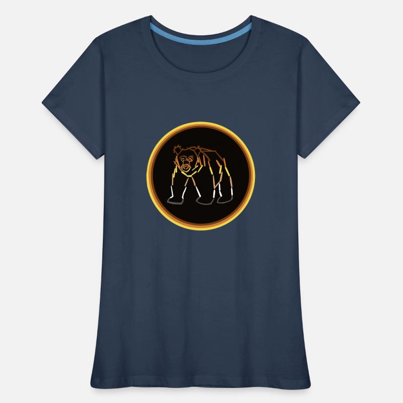 Bear Flagg Frauen Premium Bio T-Shirt